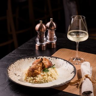 Домашно пиле с ориз на фурна(300г)