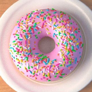 Клубничный пончик