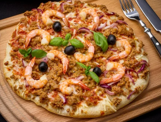 Pizza fruta del mar