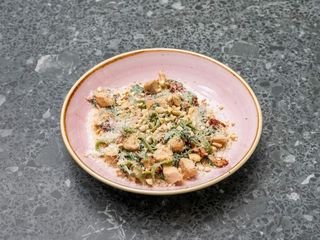 Szpinakowe tagliatelle z kurczakiem