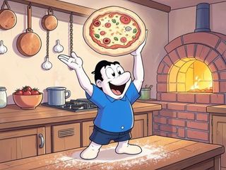 Pizza Creată Mare