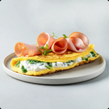 Омлет з мортаделлою та вершковим сиром