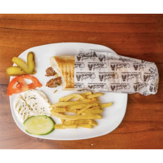  Sandwich Kebab de viande avec frites   