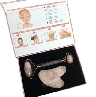 Набор Роллер и Гуаша Розовый кварц