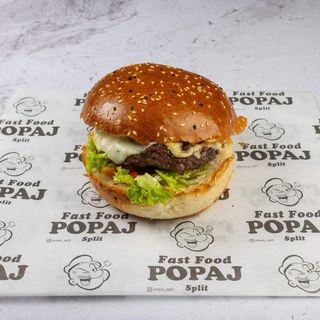 Burger Popaj + pomfrit + Pepsi