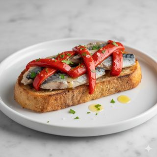 Tosta De Caballa Y Pimiento