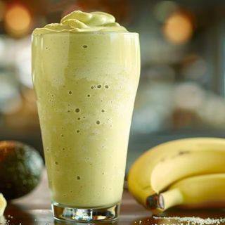 Batido  aguacate y plátano 