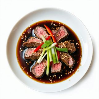 50 Vitello con salsa ostrica