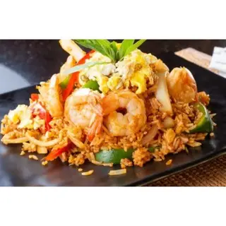 Arroz Frito Con Gambas  