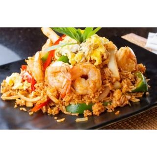 Arroz Frito Con Gambas  