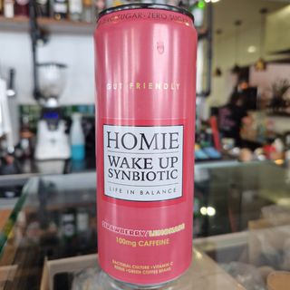 Homie Wake Up Synbiotic Strawberry 33 cl