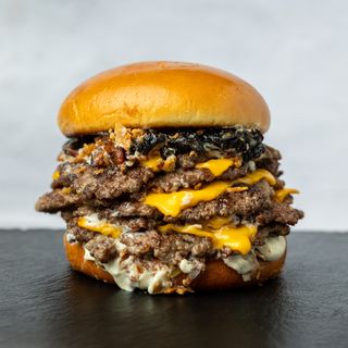 Two Guys smash burger triple double