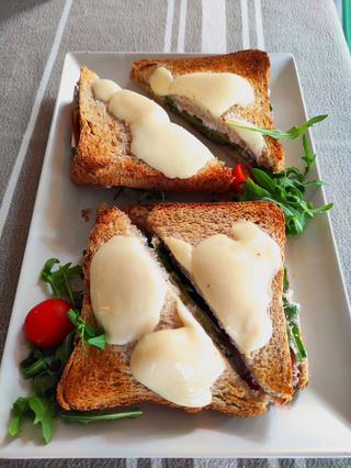 Tost sendvič sa pršutom i mozzarellom