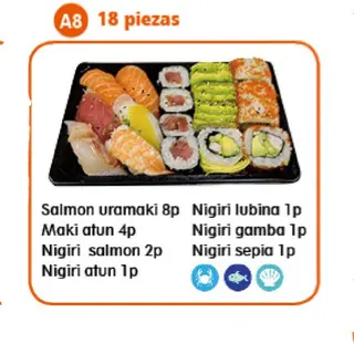A8. Bandeja (18 Pzs.)