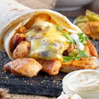 Big Cheese Chicken Shawarma  100% Chicken Breast  Homemade Fresh