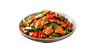 Stir-fried beef