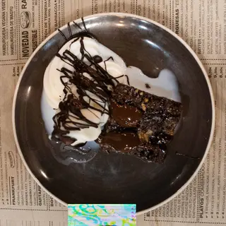 Brownie Con Helado