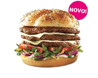 Triple Caesar Jalapeno Burger 