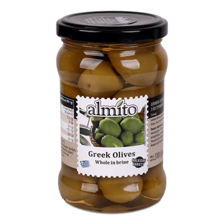 Оливки Almito королівські зелені з кісточкою (310г)