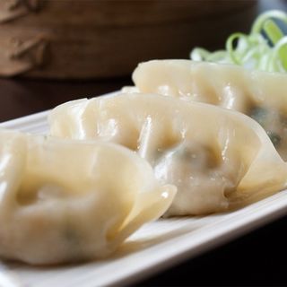  Gyoza Vegetais ao Vapor com Molho Teriyaki (4 Unidades)