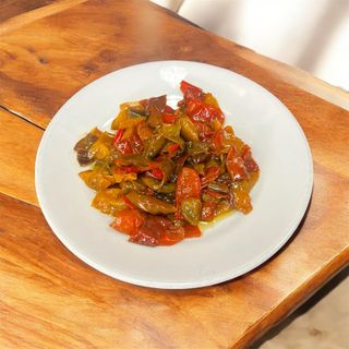 Contorno peperoni in Padella