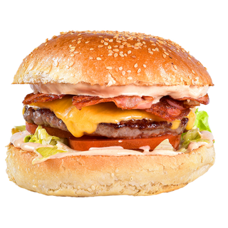 Бейкън чийзбургер (350г)