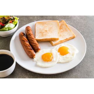 2 Eggs with Toast & Sausage