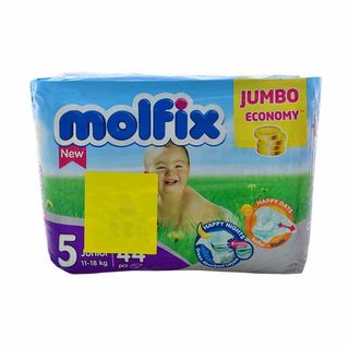 Couches bébé jumbo economy taille 5 junior x44pcs - MOLFIX