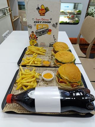 3 Chicken Burger +Boisson 1L