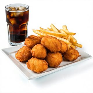 Menu croquetas de pollo