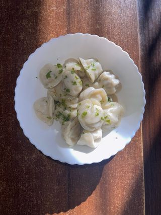 Пельмені з маслом