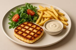 Halloumi la farfurie