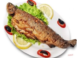 კალმახი შამფურზე