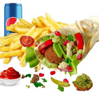 Meniu Falafel Sandwich Mediu cu Avocado