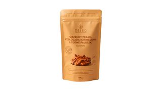CHOCOLATE CLUSTERS Orzechy pekan- czekolada gold- słone precelki