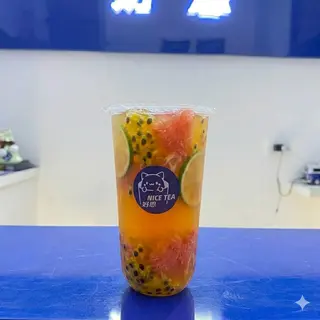 Tea passion fruit grapefruit 百香柚柚