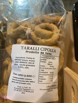 Taralli cipolla 400 g