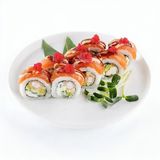 Європейський рол з лососем та креветкою