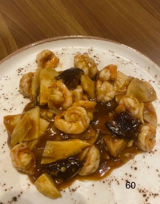 (60)Gambas Bambú Y Setas Chinas