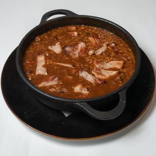 Arroz con secreto ibérico y boletus edulis (para 2 personas)