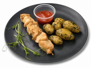 Szaszłyk z indyka i młode ziemniaki Шашлик з індички та молода картопля (380g)