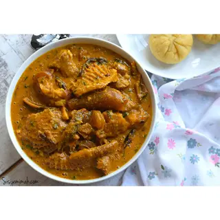 Seafood Ogbono + Chicken