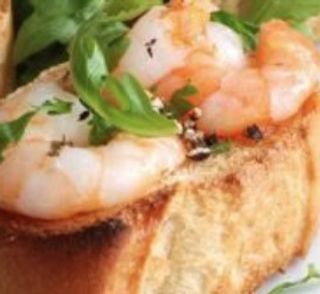 Bruschetta ai gamberetti