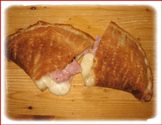 Calzone con prosciutto cotto