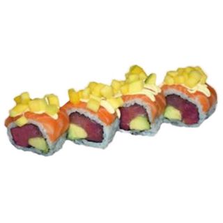 201. Uramaki De Atún Con Aguacate Y Mango Por Encima (4 Uds.)