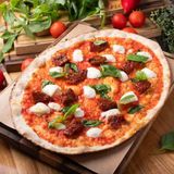 Pizza romană cu brânză de capră