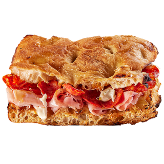 ФОКАЧА САНДВИЧ С ПРОШУТО КОТТО И ПЕПЕРОНИ