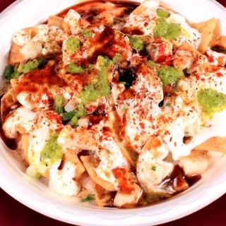 Papri Chat Vegan with soya yogurt