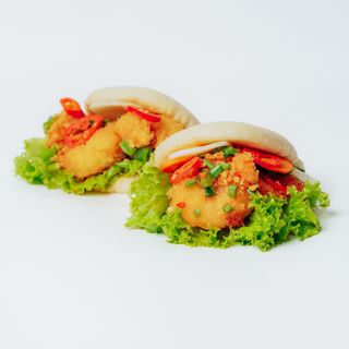 Bao krewetka w panko