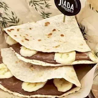 Piada Dulce De Nutella Con Plátano 